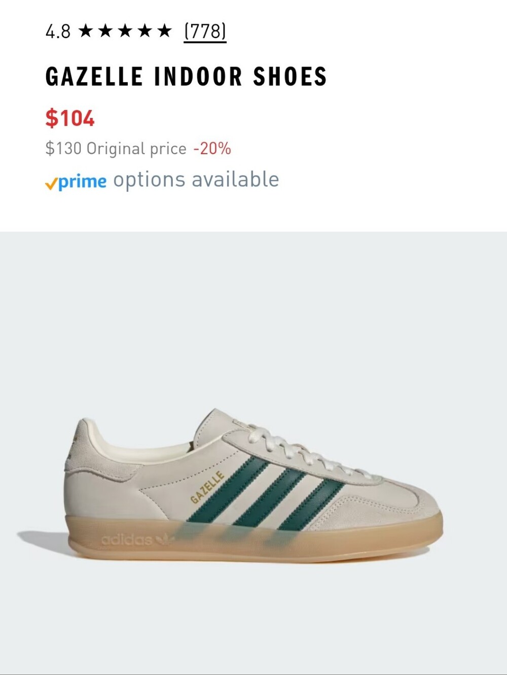 New Without Tag Adidas Originals Gazelle Indoor Shoes IH9675
